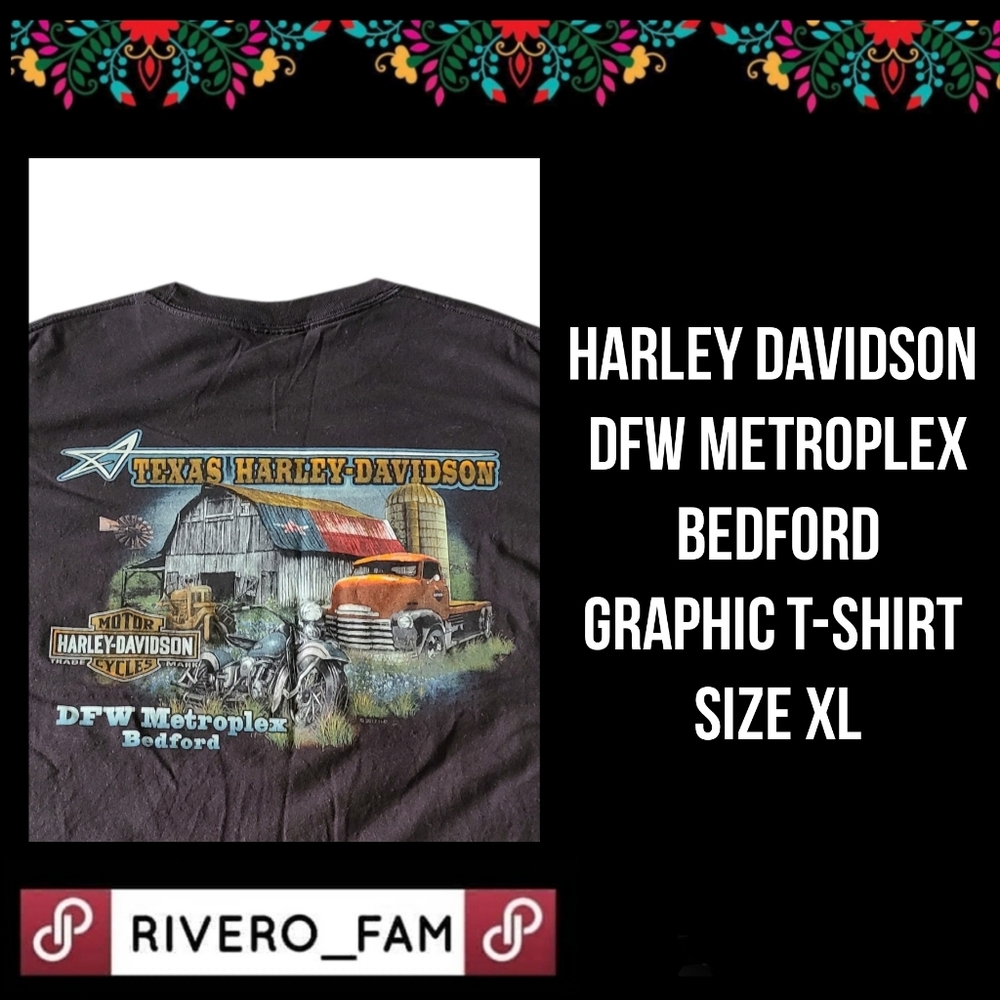 HARLEY DAVIDSON | DFW METROPLEX BEDFORD | GRAPHIC T-SHIRT | SIZE XL